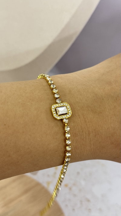 Pulsera Con Strass 
