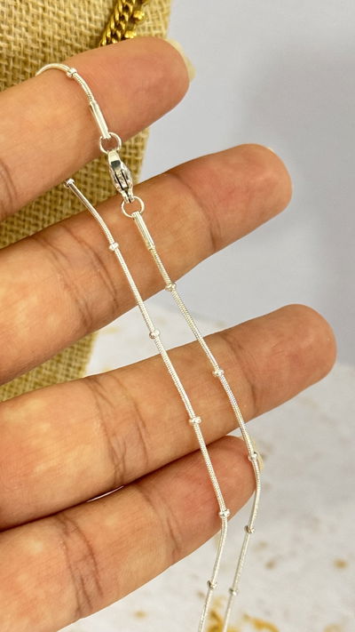Cadena Cola de Rata Bolitas AB (OUTLET)