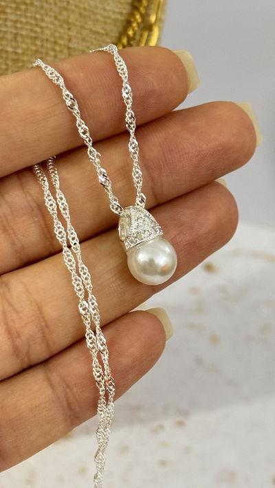 Conjunto Perla con Micropavé AB