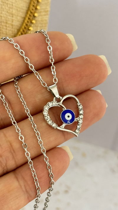 Conjunto Corazón Ojo Turco AQ