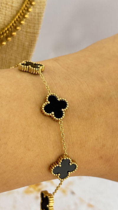 Pulsera Trébol Negro AD
