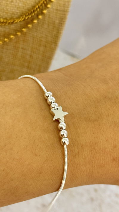 Pulsera Bolitas y Estrella AB 