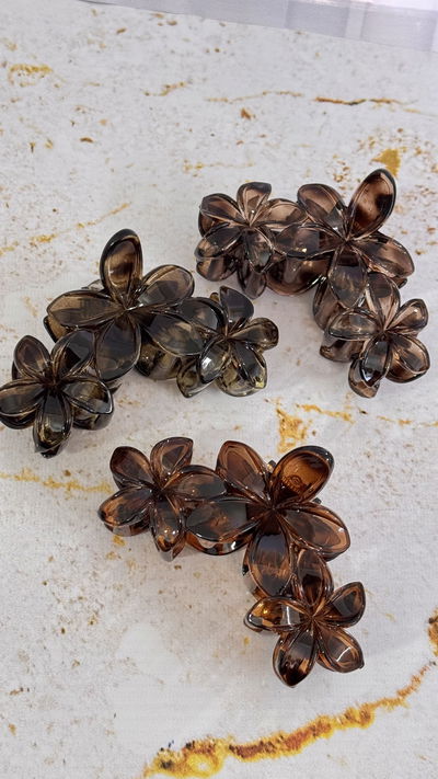 Broche Flor Hawaiana Animal Print (Surtido)