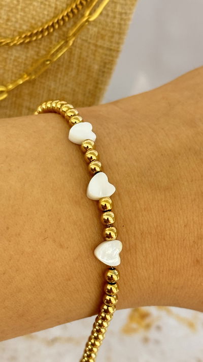 Pulsera Bolitas Corazón AD
