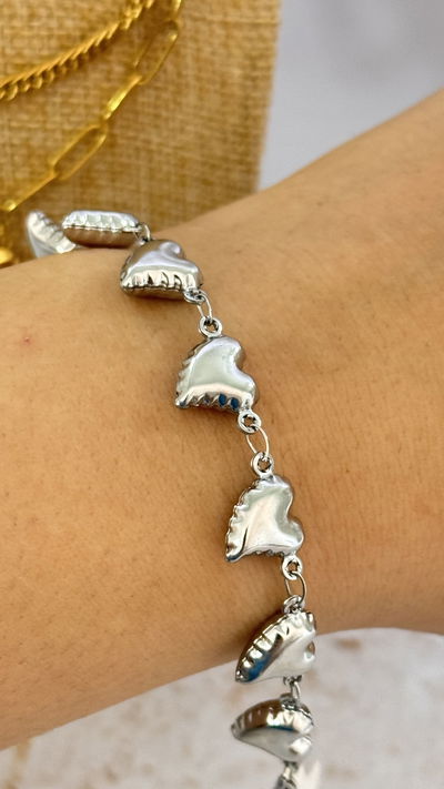 Pulsera Corazones AQ