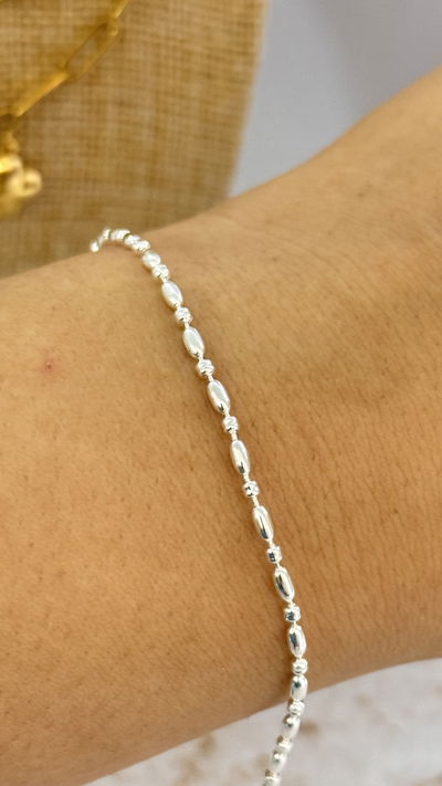 Pulsera Bolitas Oval AB