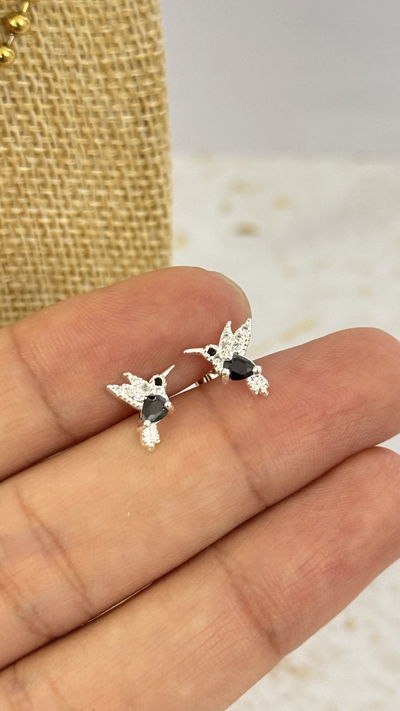 Aros Colibrí Cubic Negro AB