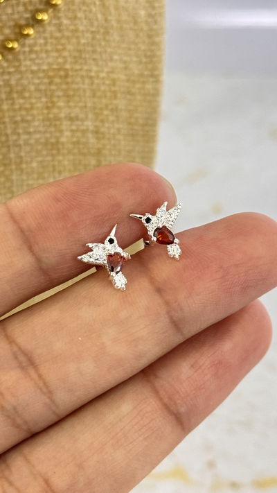 Aros Colibrí Cubic Naranja AB