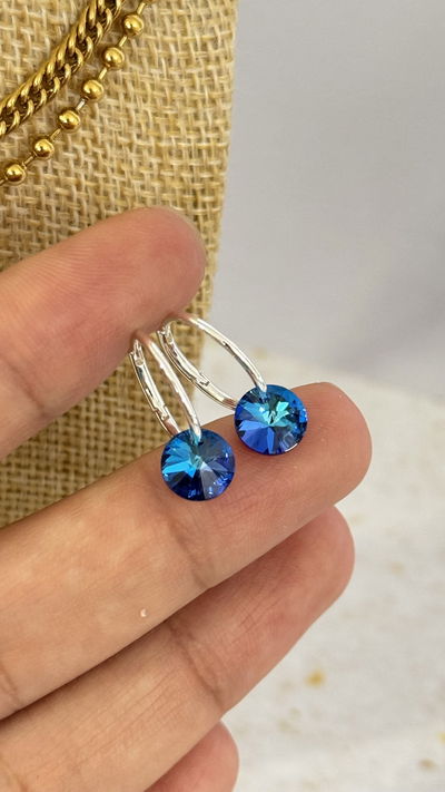Argollas Cubic Azul AB