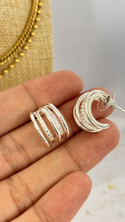 Aros Alessia Plateado