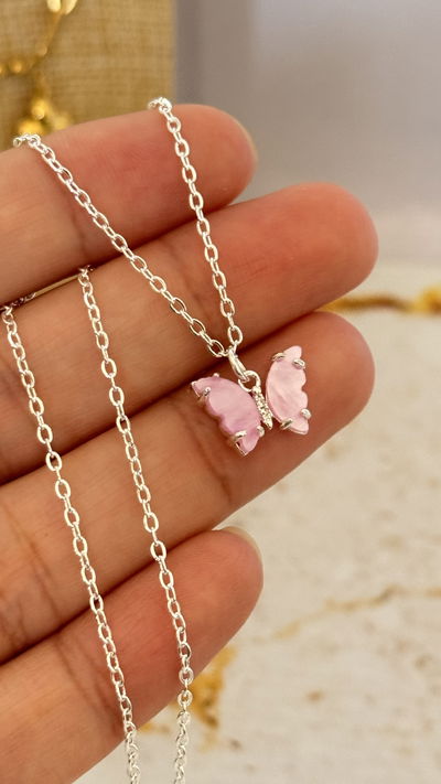 Collar Mariposa Lila AB