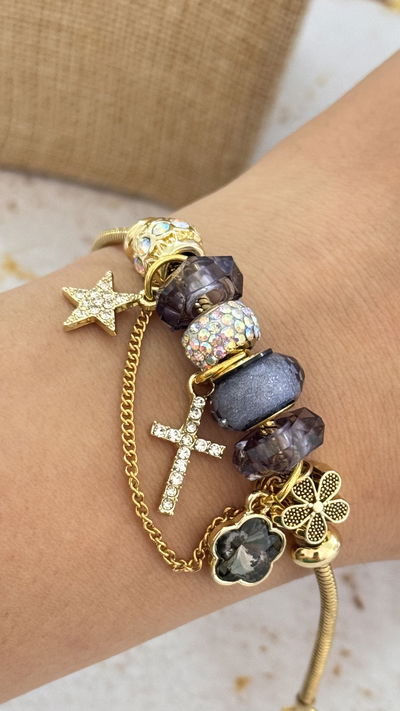 Pulsera Charms Cruz AD