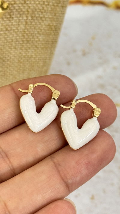 Aros Corazon Blanco AD