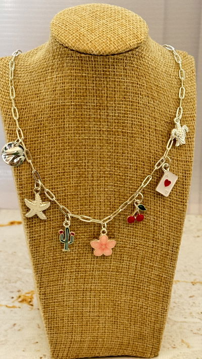 Collar Flor Rosa AB