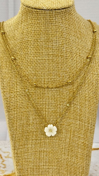 Collar Doble Flor AD