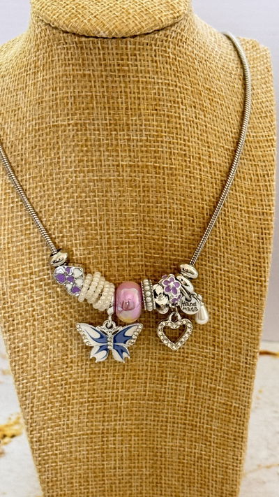 Collar Charms Mariposa 