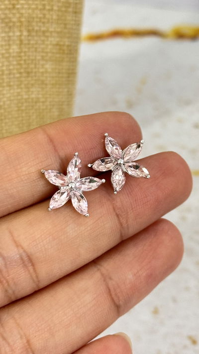 Aros Flor Rosa AD