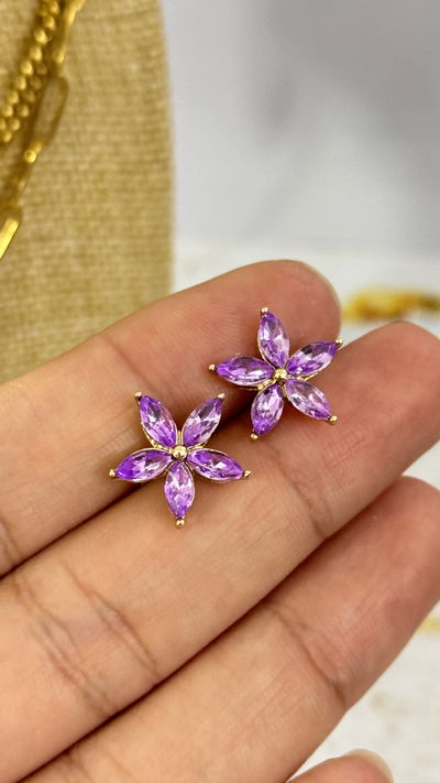 Aros Flor Violeta AD