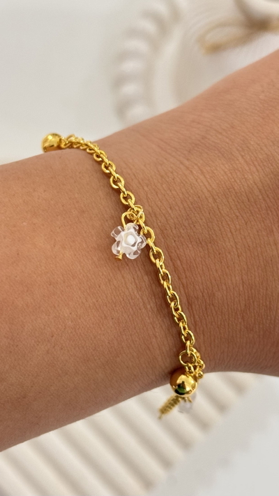 Pulsera Flor Cristal AD