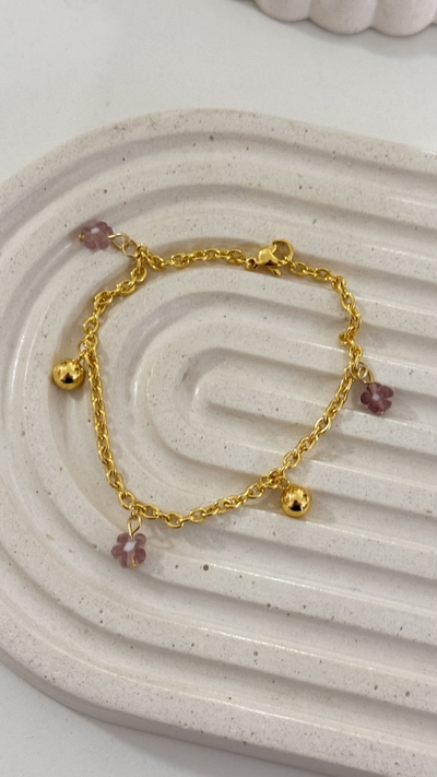 Pulsera Flor Lila AD