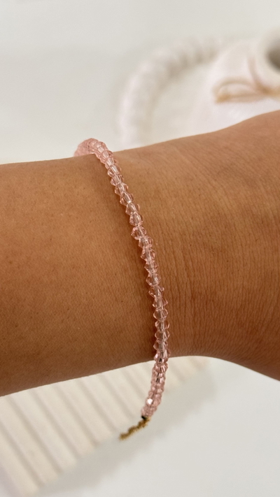 Pulsera Cristal Rosa AD