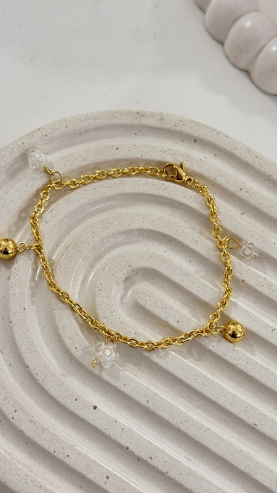 Pulsera Flor Cristal AD