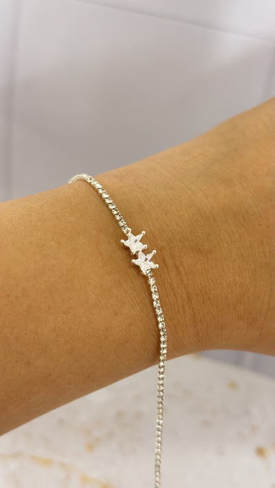 Pulsera Estrellas Cubic Y Strass AB