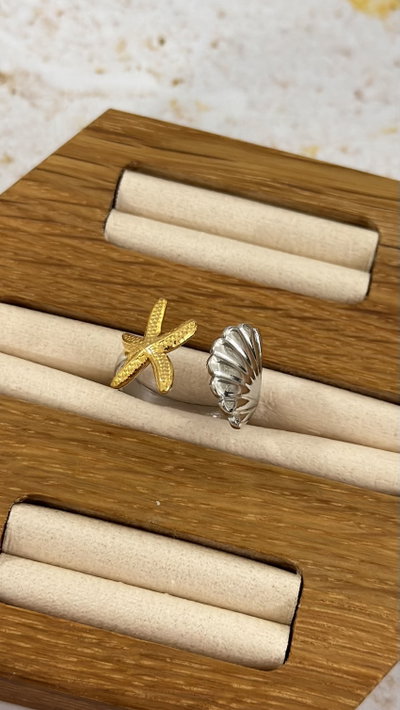 Anillo Estrella Y Ostra AQ-AD
