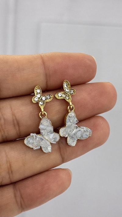 Aros Mariposa Gris AD