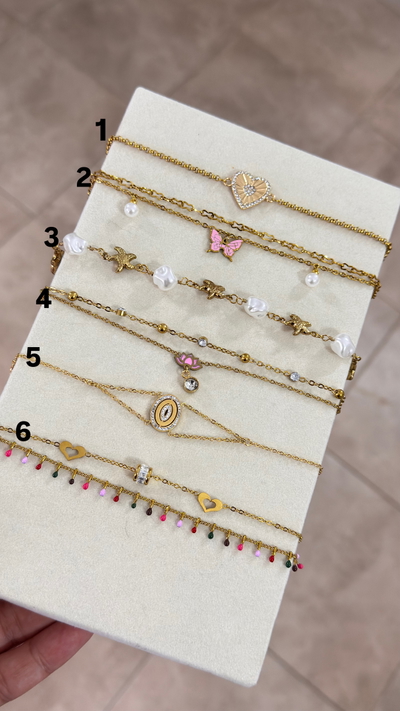 Pulseras Doradas AD