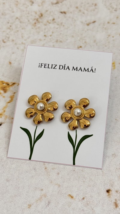 Aros Flor Dorada AD
