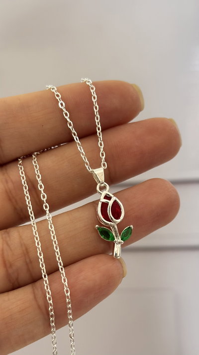 Collar Tulipan Rojo AB