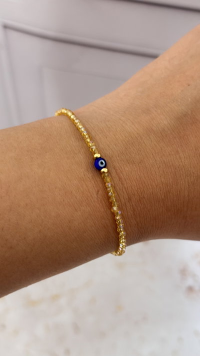 Pulsera Ojito Turco Champagne AD