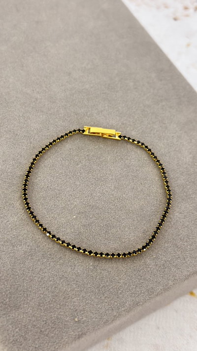 Pulsera Strass Negro AD