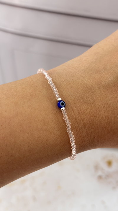 Pulsera Ojito Turco Rosa AB