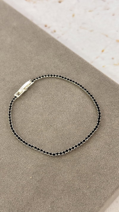Pulsera Strass Negro AB