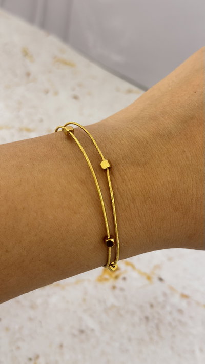 Pulsera Doble Cubo AD