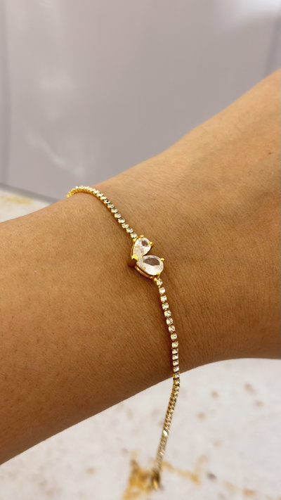 Pulsera Strass Corazon Cristal AD