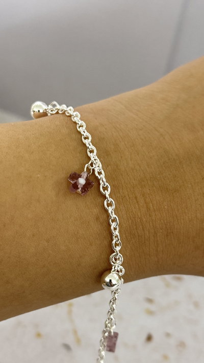 Pulsera Flor Lila AB
