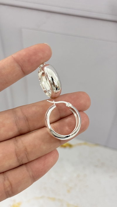 Argollas Cubanas 22x0.8mm AB
