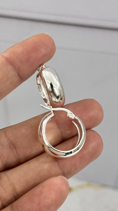 Argollas Cubanas 25x0.8mm AB