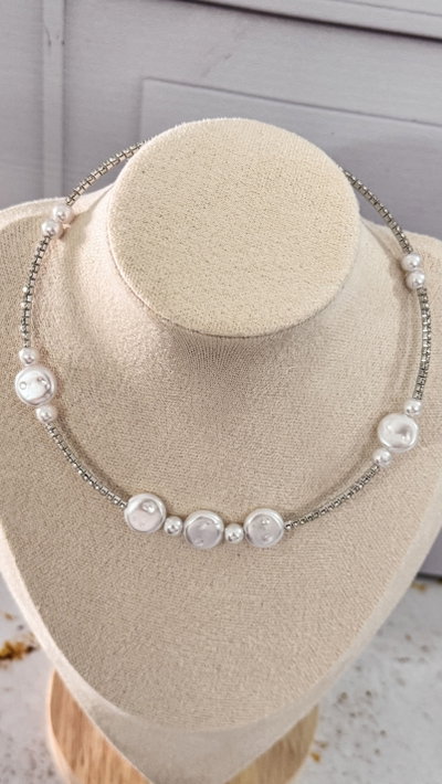 Set Collar-Pulsera Con Strass