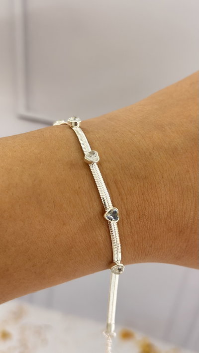 Pulsera Corazon Cubic AB
