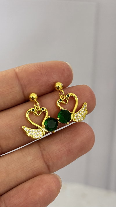 Aros Pasante Cisnes Verde AD