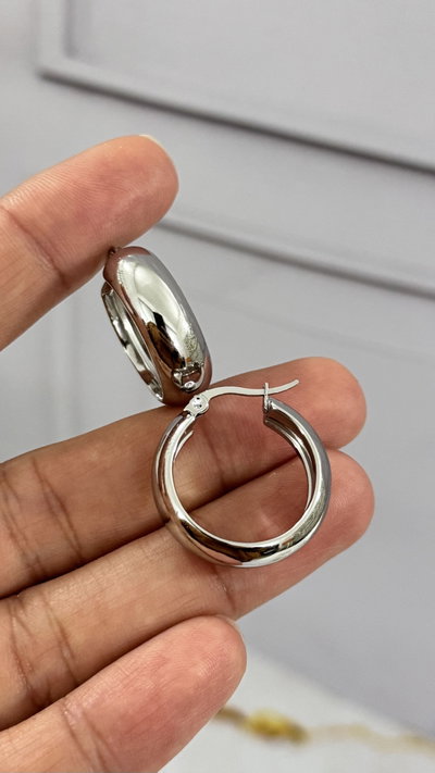 Argollas Cubanas 25x0.8mm AQ