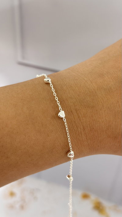 Pulsera Corazones Inflados AB