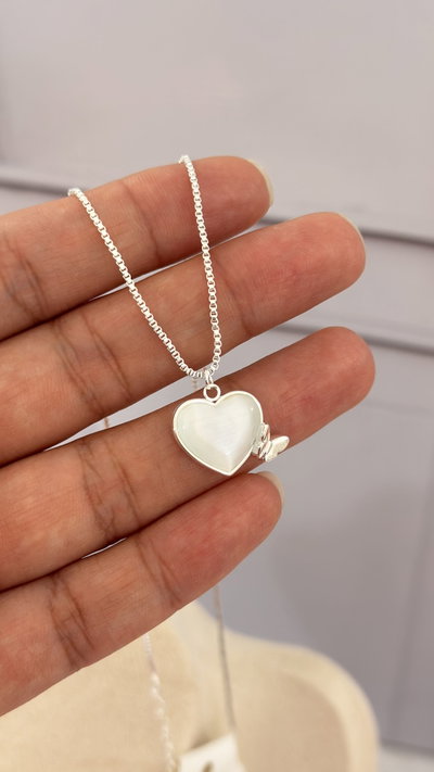 Collar Corazon Y Mariposa AB