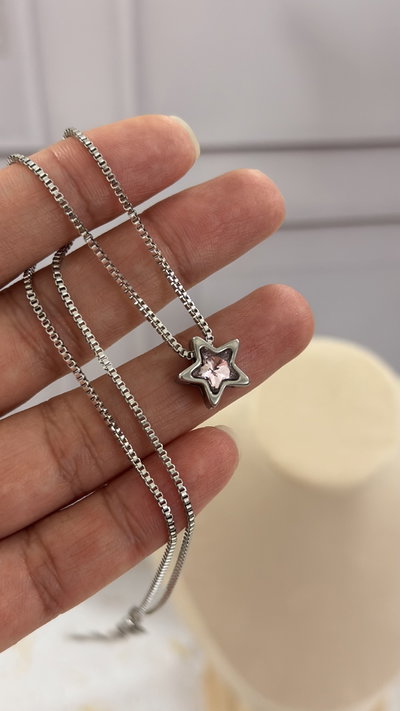 Collar Estrella Rosa AQ