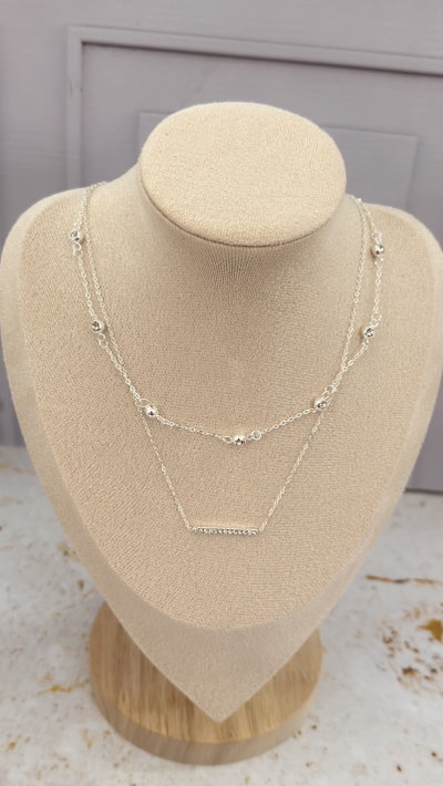 Collar Doble Con Cubic AB