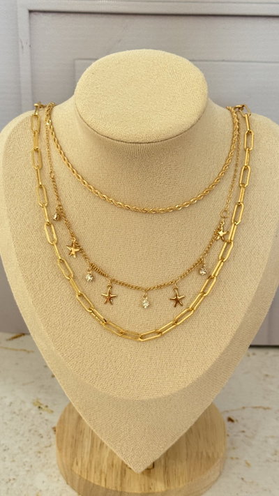 Collar Triple Estrella 